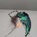 Fairy Wings for Adults, Fairy Costume Set with Floral Garland, Fairy Hair Tinsel, Wand & Elf Ears  31.5"x21.6" Organza Butterfly Wings  Ideal for Cosplay, Party, Black