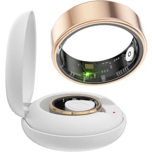 Smart Ring for Men, Smart Ring Fitness Tracker, Smart Rings for Women, Accurate Monitoring Heart Rate, Blood Oxygen, Sleep and Steps Health Tracking, No APP Subscription (13)