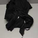 IN'VOLAND Womens Plus Size Kimono Robes Long Knit Bathrobe Lightweight Soft Sleepwear V Neck Ladies Loungewear Black 5X