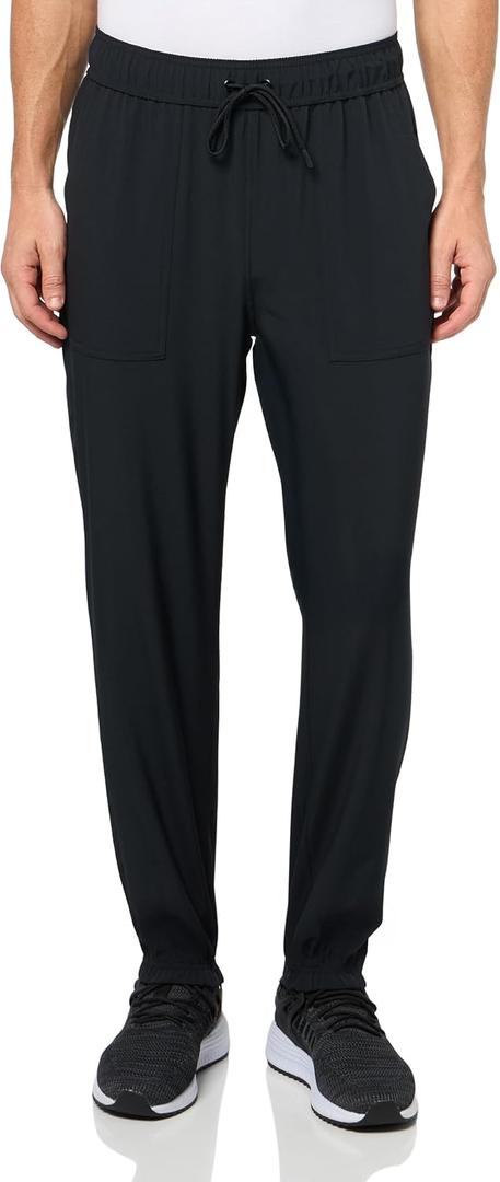 Jockey Men's Athletic Stretch Woven Jogger Sweatpants (Black) S