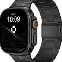 Titanium Watch Band AGIS01- Fits Apple Watch ULTRA 3/2/1 (49mm) - Adjustable Titanium Apple Watch Band with DLC Coating, Lightweight & Durable Strap for Men - Premium Color Matching Band