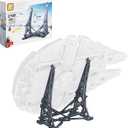 Millennium Falcon Vertical Display Bracket for Lego 75192 Starship Model, Sturdy Stand Building Kit, Best Gift and Movie Collectible for Adults(408 PCS)