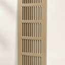 Fits 12x6 Duct Opening | Steel Baseboard Return Air Grille by Handua | Vent Cover Grill | 7/8" Margin Turnback [Depth] to Fit Baseboard | Brown | Outer Dimensions: 13.75"W X 7.75 "H