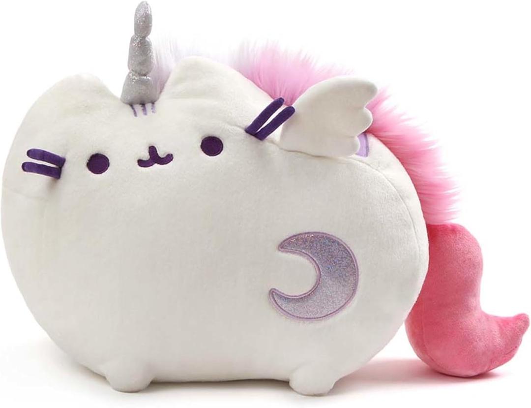 GUND Pusheen Super Pusheenicorn Unicorn Sound and Lights Plush Cat Stuffed Animal, White, 17"