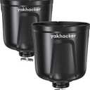 YAKHACKER Multi-Functional Cup Holder, Bottle Holder, Phone Holder, Drink Holder, Fishing Tool, Large Capacity, Kayak Track Mount Install, Kayak Track Accessories
