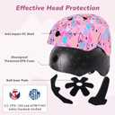 Helmet for Kids 8-14, Adjustable Kids Bike Helmet with DIY Cat Ears for Girls Youth for Skateboard Scooter Cycling Roller Skating