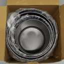 LIFTATAPA 4Pcs Springform Pan (4inch, 5inch, 6inch, 7inch), Non-stick Cake Tin for Baking, Detachable Bottom Carbon Steel Cheesecake Mold Deep Dish Pans Round Cake Molds(Black)