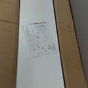 Veken 55 Inch Large Electric Standing Desk,Sit to Stand Up, Heights Adjustable, Work Home Office Computer Table for Study, Walking Pad, Writing, and Games, Wooden Desktop Desks, White