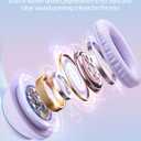 Cat Ear Bluetooth Headphones with Micphone for Kids & Adults, LED Light Up Wireless HI-FI Sound Quality, Over-Ear Headphones with Volume Control for iPhone/iPad/Laptop/PC(55H Play Time)