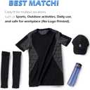 YISEVEN Sports Compression Arm Sleeves (Adult (one size fits most), 1 Pair - Ivory White)