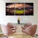 TUMOVO America Sports Wall Decor Atlanta Stadium 3 Pieces Canvas Wall Art Pictures for Home Decoration Braves stadium Prints and Poster Home Decor Artwork Framed Ready to Hang, 42" Wx20 H