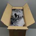 Sweetcrispy Small Office Desk Chair - Armless PU Leather with Comfy Lumbar Support, Height Adjustable Rolling Swivel Task for No Arms, for Adult, Student, Bedroom, Home, Vanity, Brown