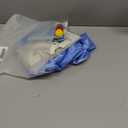 Dog Birthday Set - Premium Durable Adjustable Fabric Dog Bandana + Birthday Hat + Balloons + Banners with Blue & White Birthday Vibe Design of Dogs (Large)