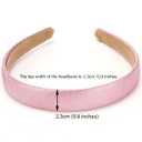 3 Pcs Glitter Headbands, Sparkly Headband Plastic Hair Hoop Glitter Hairbands Hair Accessories for Women and Girls, Width 2.3cm/0.9inch (3 Pack-A, One Size)