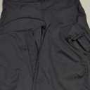 Sunzel Mini Flare Leggings for Women V Crossover Mid Rise Workout Flared Yoga Pants with Tummy Control and Wide Leg (Small, Black)