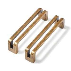 Antique Brass zinc Alloy Cabinet pulls,Vintage Retro 4-3/4 Inch 96mm Hole Center Cabinet Handles for Drawer,Cupboard, Wardrobe,Dresser - 6 Pack, 7600-GT-96