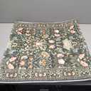 Washable 2x8 Hallway Runner Rug: Vintage Water-Resistant Kitchen Entryway Rug Ultra Soft Living Room Bedroom Carpet with Non Slip Backing Indoor Low Pile Floor Mat for Bathroom Dining Room(2x8,Green)