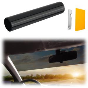 59.06"x7.87" Car Window Tint Film,5% VLT Automotive Window Tint Film Blocks Glare and Protects Eyes,Cuttable Car Tints for Windows with Squeegee/Knife as Windshield Tints Strip