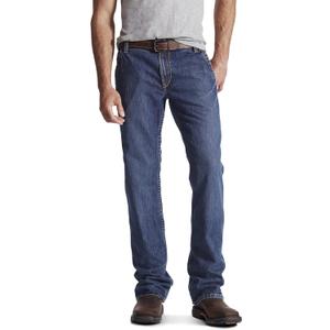 Ariat Men's FR M4 Relaxed Workhorse Boot Cut Jean (30W x 36L, Flint)