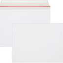 50 Pack Rigid Mailers 9.5x12.5 inch, Self Seal Photo Document Mailers Stay Flat White Cardboard Shipping Envelopes Photography Mailers for Document, Photos, Papers, Files, CD