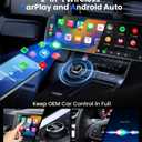 Teeran 2 in 1 Wireless CarPlay and Android Auto Adapter, Easy Setup Plug and Play, Fast Seamless Use Supports 1000+ Cars with Built-in Wired Car Play/Android Auto Compact Sleek Design Car Adapter