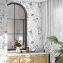 Blue Floral Wallpaper Peel and Stick Wallpaper 17.3"197" Boho Flower Removable Self Adhesive Wall Paper for Bedroom Floral Contact Paper for Cabinets Furniture Watercolor Decor Waterproof Vinyl Film