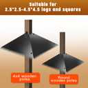 Metal Squirrel Baffles with Spikes - Galvanized Steel Squirrel Guards for 4x4 Posts and Bird Feeder Poles - Keeps Squirrels and Raccoons out of Birdhouses (1 Pack)