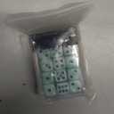 36 Pieces 12mm 6 Sided Mini Dice Set, Mixed Colours Swirls D6 Game Dice Set,6 Sided Standard Game Dice for Board Games Dice Games Classroom Teaching Dices Game, with Portable Gaming Box (Green & White)