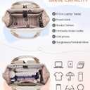 MATEIN Anti Theft Backpack for Women, 15.6 Inch Commute Work Backpack with Theftproof Zippers & RFID Pocket, Water Resistant Fashion Teacher Bag with USB Charging Port for Travel, Beige Khaki