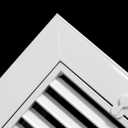 16" X 20" Aluminum Return Filter Grille for 1" Filter - Easy Airflow - Linear Bar Grilles [Outer Dimensions: 18.5w X 22.5h]