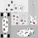 2 x Hockey Stickers |50 Pcs Field Hockey Waterproof Vinyl Decals for Water Bottles Laptop Luggage Cup Computer Mobile Phone Skateboard Guitar Dcor