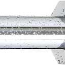 Ivilon Tension Curtain Rod - Hexagonal Spring Tension Rod for Windows or Shower, 24 to 36 Inch, Chrome
