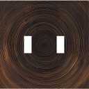 Toggle Light Switch Cover Abstract Art Geometric Spiral Design with Wood Grain Texture 2 Gang Gfci Decorative Wall Plate Polycarbonate for Contemporary Bedroom & Workspace Design