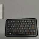 Mini Keyboard with Bluetooth 5.0/2.4G Dual Mode, Gyroscopic Motion Mouse, 64 Keys, RGB Backlight Options, Rechargeable Battery, Type-C Win/iOS/Android/ (Black)