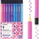 Grabie Erasable Gel Pens, Medium Point 0.7 mm Erasable Pens, Make Mistakes Disappear for Drawing Writing Planner, Pack of 9 Assorted Colors(Lavender Dreams)