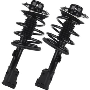 KUSATEC 171572R 171572L Front Pair Complete Struts Shock Absorber fit for Dodge Caravan/Grand Caravan; Chrysler Town & Country 01-07/ Voyager 01-03, Left/Right Struts with Coil Spring Assemblies