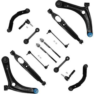 14PCS Suspension Kit Fits for Dodge Caliber 2009-2012, for Jeep Compass 2007-2016, Patriot 2007-2017 Front Rear Control Arm w/Sway Bars MS251007 K750385 ES800408 EV80645