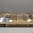 Carlson 29.536.5 Extra Wide Dog Gate with Small Pet Door, Walk-Through Pressure Mounted Metal Indoor Pet Safety Gate, Tested and Trusted by Pet Parents, American Designed, American Owned