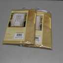 2 x Today's Curtain, Silhouette Stripe Sheer Swag 38", Gold, 60" W x 38" L