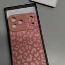 OOK Compatible with iPhone 17 Pro Max 6.9inch Case, Silicone Leopard Cheetah Cute Pattern, Camera Protection Soft Slim Phone Cover for Girls Women -Pink Leopard