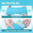 Cooling Eye Mask, Cold Eye Mask for Puffiness, Reusable Ice Eye Masks for Dark Circles And Puffy Eyes, Relieve Your Migraines and Headaches with Gel Eye Masks Therapy, Long-Lasting Comfort, Light Blue