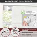 UNISHADES 100% Blackout No Tools No Drill Cordless Roman Shades for Windows, Size 33 3/4" W × 72" H (for Windows 34" W × 72" H) Blackout - Off-White