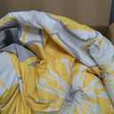 Yellow Floral Comforter Set King Size 7 Pieces Reversible Bed in a Bag with Sheets Set for All Season, Soft Microfiber Complete Bedding Set King (104"x90")
