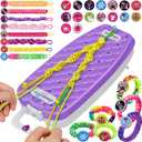 Dpai Friendship Bracelet Making Kit for Girls,DIY Arts and Crafts Toys,Jewelry String Maker Kit,The Best Birthday Gifts Ideas for Girls 6 7 8 9 10 11 12+ Years OldPurple