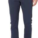 Essentials Slim Fit Khaki Pants for Men, 5-Pocket Stretch Twill 34W x 30L, Navy