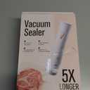 Compact Vacuum Sealer for Food Sealer: Handheld Portable Vacuum Sealer Machine for Food Storage, Rechargeable Food Vacuum Sealing for Kitchen Travel Fridge Meal Prep, Gifts for Mom, Wife, Chef & Home (Small, White)