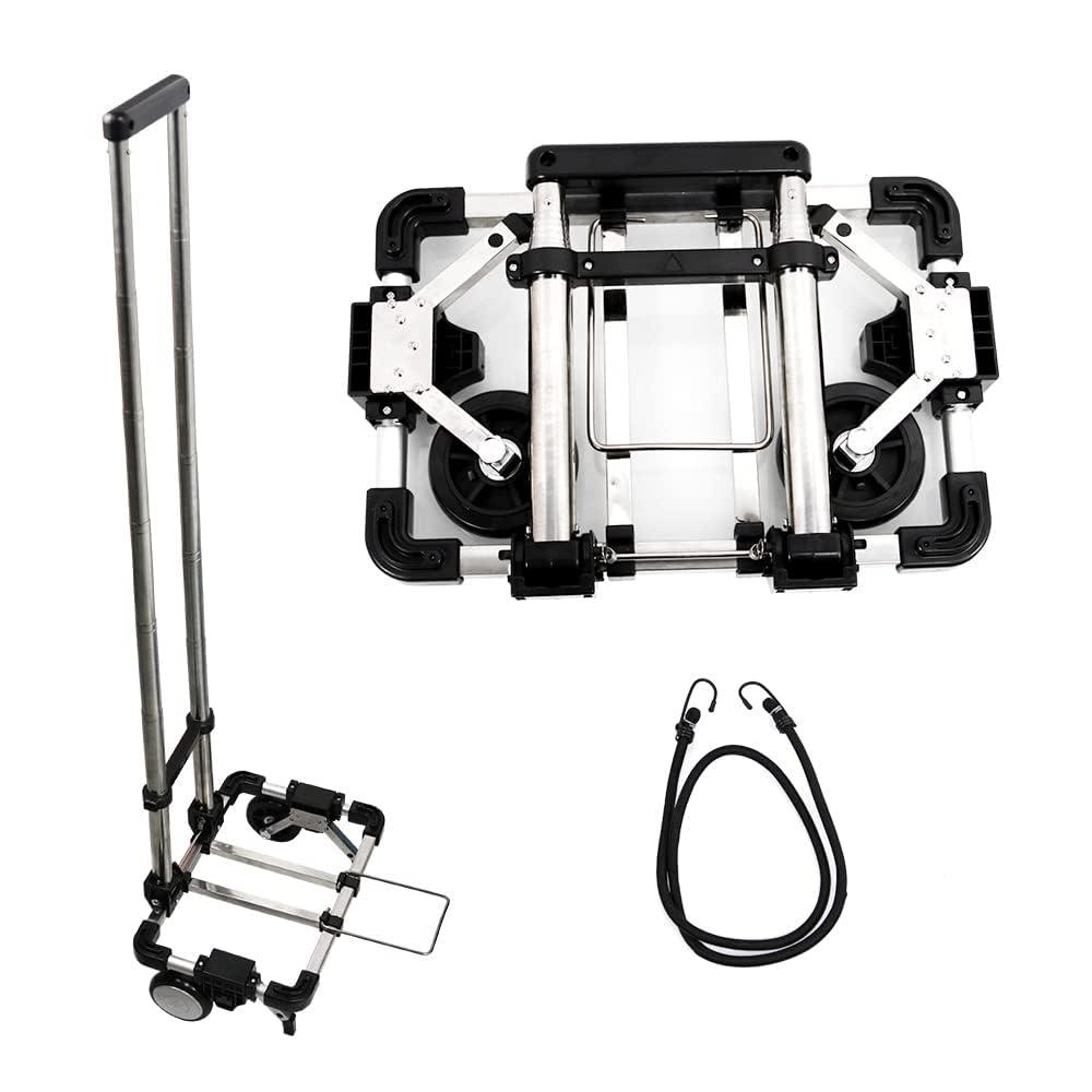 CNQLIS Folding Hand Truck,Portable Carrying Cart, Compact, Mini Lightweight for Travel/Auto/Moving/Office Use,12in.Hx9in.W Fits Most Backpacks- 55lbs Lightweight Hand Truck