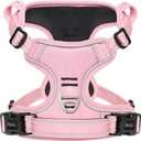 HEELE Dog Harness Dog Harness Small Dog No Pull Harness with Soft Handle Reflective Harness Adjustable, Pink, XS