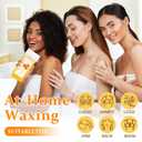 Wax Roller Kit ax Cartridge, Roll On Wax for Hair Removal, Roll on ax, 4 Honey Hair Removal ax Cartridge and 10 Pack Cleaning Oil Wipes for Women