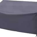 F&J Outdoors Waterproof UV Resistant Heavy Duty 2 Seater Patio Loveseat Cover, Grey, 58" W x 35" D x 35" H